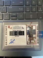 2019 Contenders Draft Picks College Ticket Blue Foil Jalen Lecque Rookie Auto RC