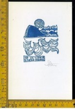 Ex Libris Originale Stettner Lugano 1978 b 793 Szasz Mara