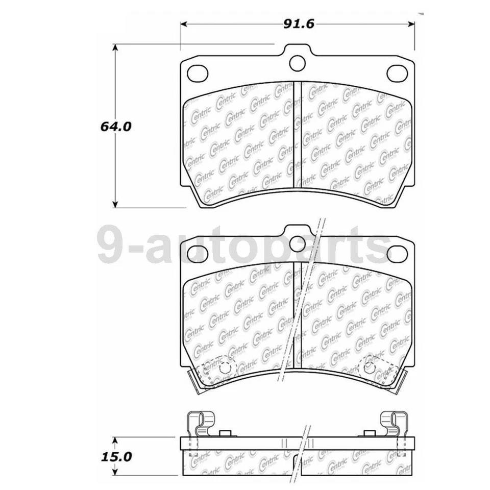 Rotores de freno de disco delanteros + pastillas de freno de cerámica para Ford Escort 1991-1996 Foto 3 de 4