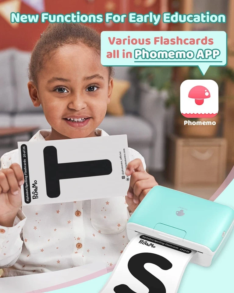 Phomemo M04S Portable Thermal Printer 300 dpi Bluetooth Label Printer Lot - Image 4 of 4