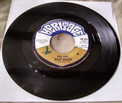 Romy Bishop - Bad Girl (both sides) 45 Heritage northern soul Strong VG+