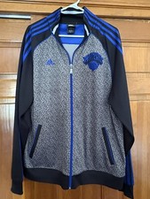 NY Knicks Mens Large Adidas NBA Court Series Warm Up Jacket