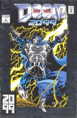 Doom 2099 (1993) #   1 (9.0-VFNM) Foil Cover, 1st Tiger Wylde 1993