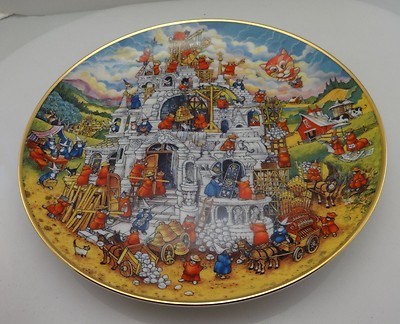''Sense of Purpose'' Cat Plate by Bill Bell Franklin Mint Fine Porcelain