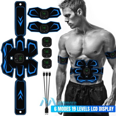 EMS Abdominal Muscle Toning Trainer ABS Stimulator Toner Fitness Binder Gym Belt