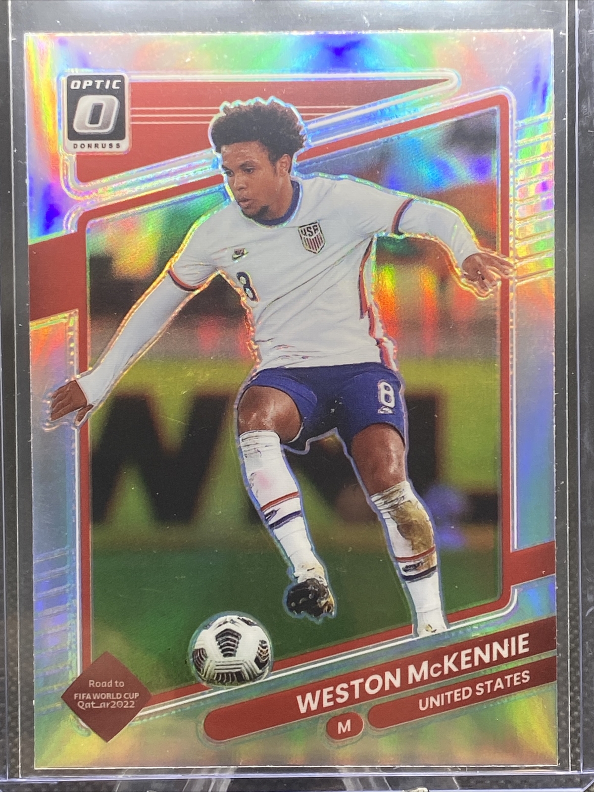 2021-22 Donruss Road To Qatar Weston McKennie Silver Optic Holo United States