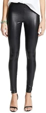 Commando L33644 Womens Black Perfect Control Faux Leather Leggings Size M