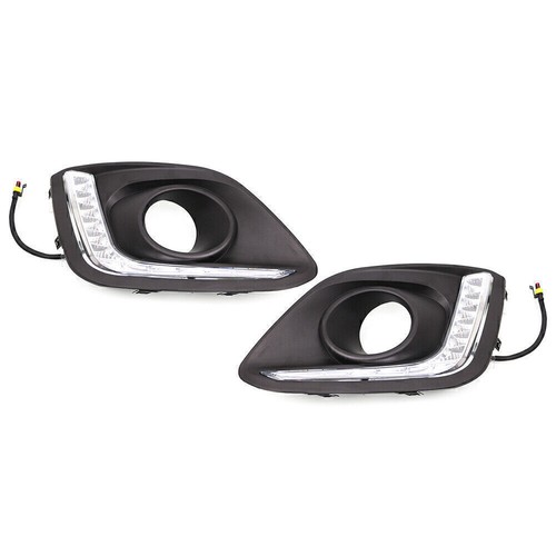 LED Daytime Running Lights DRL Pure White Lamp Fit Suzuki Swift 2014-2016 Car - Picture 6 of 10