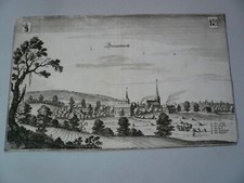 Slonsk/Sonnenburg-Neumark, anno 1660, Merian Matth&auml;us Kupferstich/Copperengravi