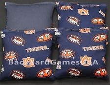 AU AUBURN University TIGERS Cornhole Bean Bags 4 ACA Regulation Game Toss Bags