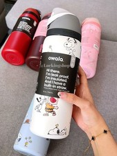 NEW Snoopy Stainless Steel Owala 32oz Black White Water Bottle Exclusive Edition