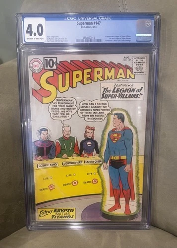 Superman #147 (DC Comics August 1961) CGC graded 4.0