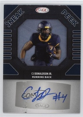 2025 SAGE Low Series Sneak Peek Blue CJ Donaldson Jr #SPA-CJD Auto 5c2