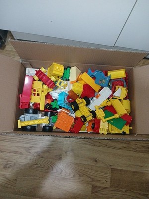 Lego Duplo 2kg gemischt Konvolut Restposten Steine Stücke Fahrzeuge Züge Ersatzteile Box 999