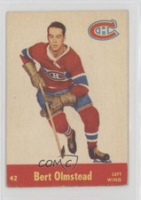 1955-56 Parkhurst Bert Olmstead #42 HOF wy5