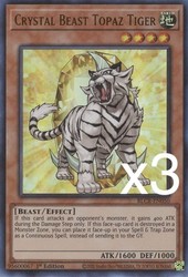 Crystal Beast Topaz Tiger BLCR-EN050 Ultra Rare 1st Edition