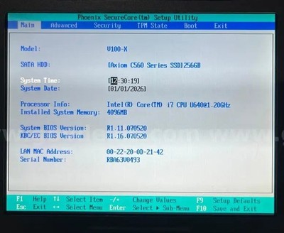 Getac V100-X Rugged Tablet PC i7