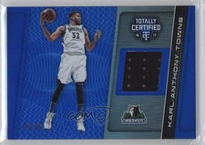2016-17 Panini Totally Certified Materials Blue 92/99 Karl-Anthony Towns #6 r8l