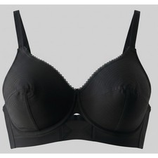 VINTAGE NEW 1960's Carnival Women's Black Bullet Bra Size 34A USA