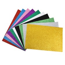 Bunte EVA Glitzer Schaumstoff Platten selbstklebend 7,8x11,8 Zoll 2mm Stärke 1 Set