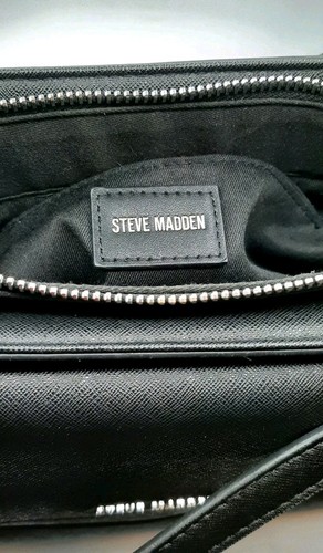 Steve Madden Satchel Crossbody Purse Bag Top Handles Removable Strap Large Vegan - Picture 7 of 8
