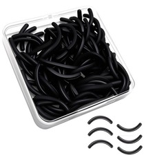 80Pack Fit for Shiseido Eyelash Curler Refill Pads,High Elasticity Black