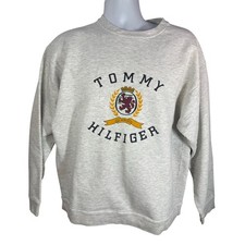 90s Made In USA Tommy Hilfiger Emblem Crewnec...