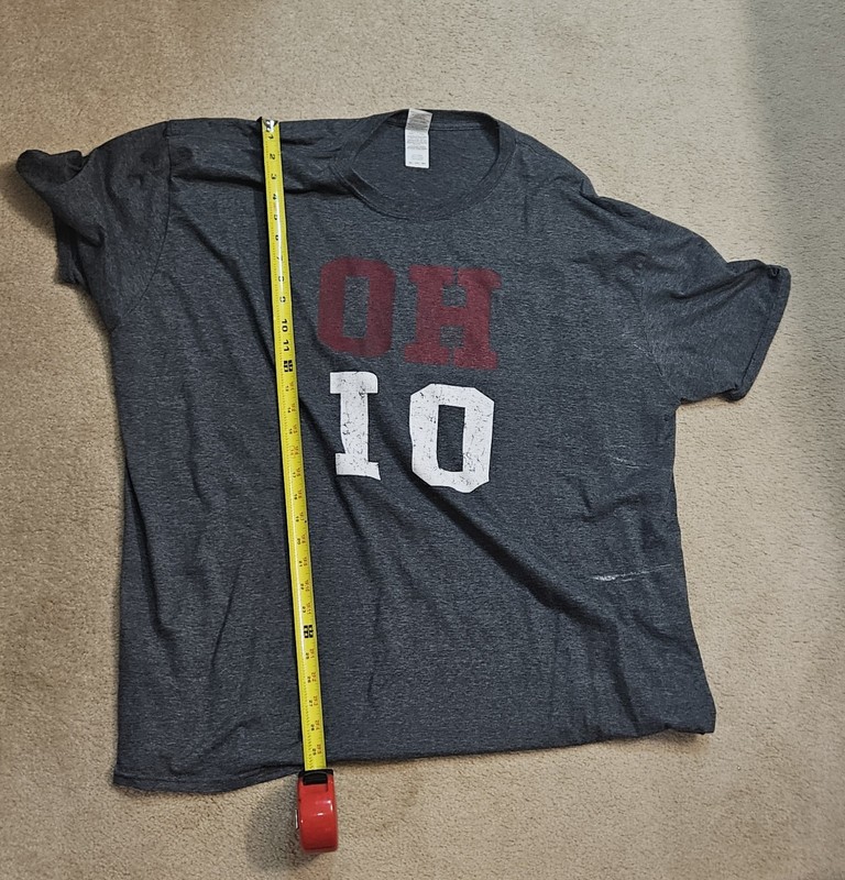 Ohio State Buckeyes shirt - OH IO DARK CHARCOAL TEE XXL
