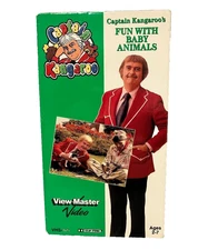 Captain Kangaroo Fun With Baby Animals View Master Rare Vintage 1992 VHS Tape