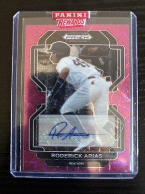 2022 Panini Prizm Pink Velocity #PDP-132 Roderick Arias, New York Yankees - AUTO