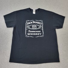 Jack Daniel's Shirt Mens XL Black Old No 7 Tennessee Whiskey Graphic