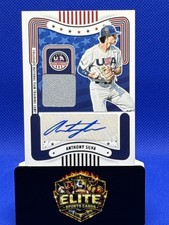 2024 Panini Stars & Stripes USA Baseball #SM-AS Anthony Silva Auto Materials