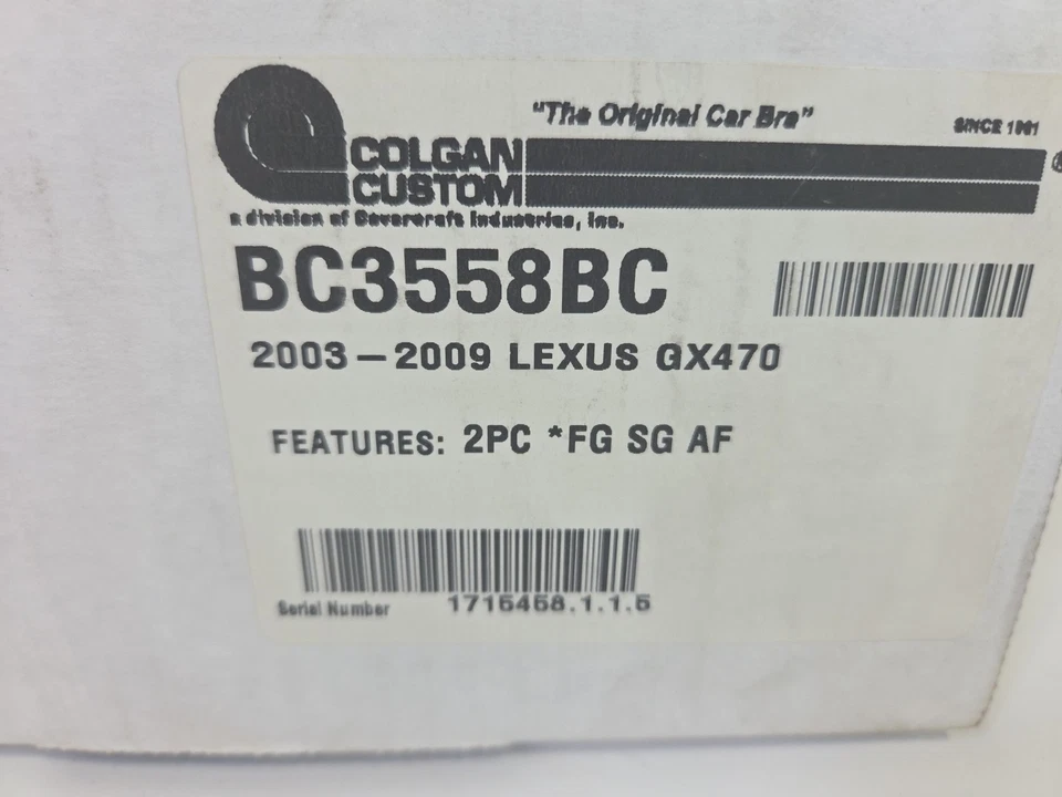 Colgan Custom Lexus Front End Bra BC3558BC - Image 2 of 3