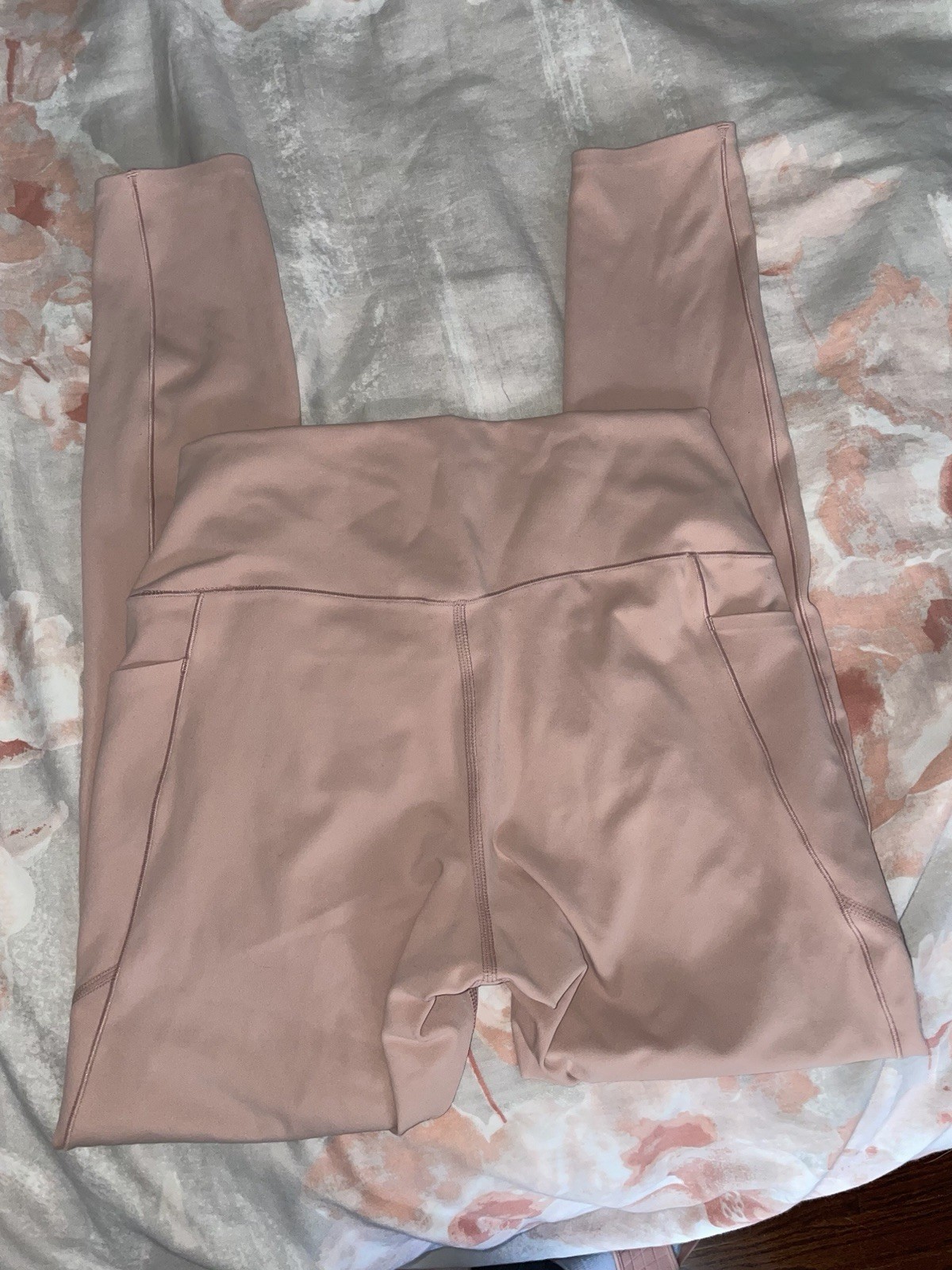 Uniqlo Pink Ankle Leggings Women's Size M with Pockets thumbnail 3