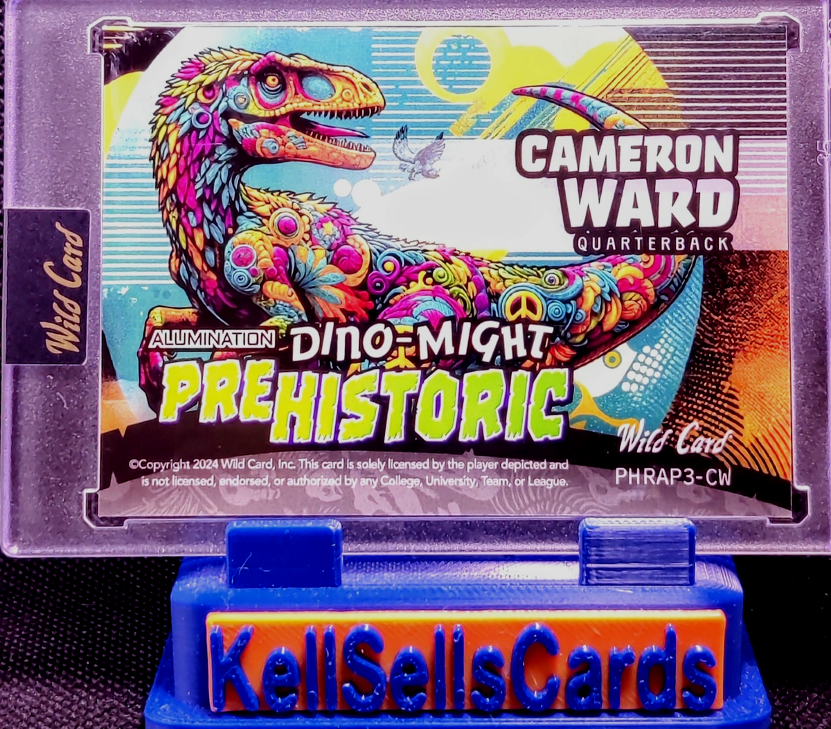 2024 Wild Card Dino-Might PreHistoric Cam Ward Gold Velociraptor 1