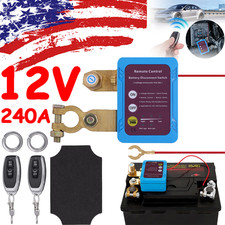 12V 240A Remote Battery Kill Switch for Car Truck RV Boat Anti-Theft Disconnect