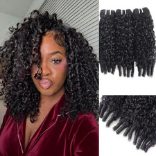 Burmese Curly Bundles Human Hair 12 14 16 Inch 3 Bundles Wet and Wavy Hair Bundl