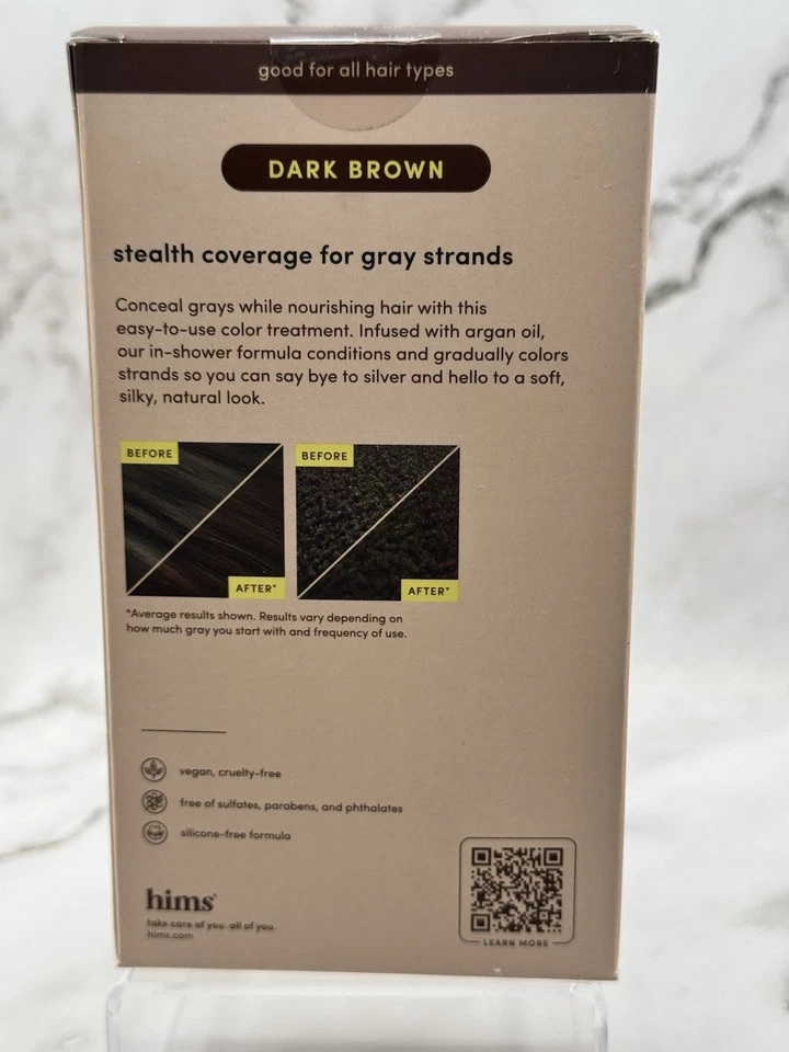 hims Under Cover Color & Conditioner for Men, Dark Brown - Hair Color - Image 3 of 4