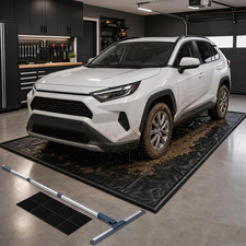 7'9"X16' Garage Floor Mat for under Car, Heavy Duty PVC Spill Pad
