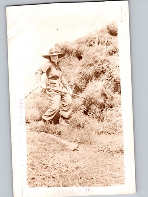 c1910 Mae Bancroft At ROZET WYOMING WY Campbell County RPPC Real Photo
