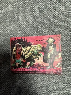 Vintage Monster Book & Magic Print Paper  Colorforms Booklet Ultra Rare