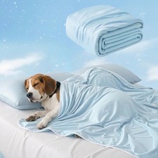 Premium Cooling Blanket for Dogs, Q-MAX 0.5 Washable Breathable Cooling Mat, ...