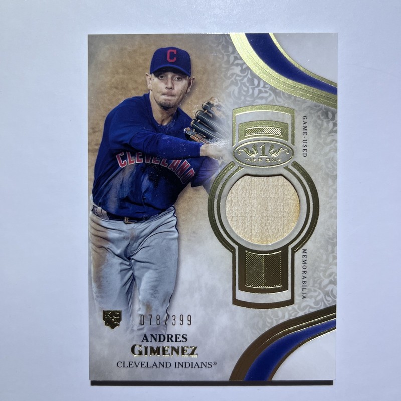 2021 Topps Tier 1 Andres Giménez Rookie Relic /399