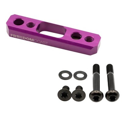 Premium Purple 6061 Aluminum Rear Flat Mount Brake Adapter +20mm for Enhanced