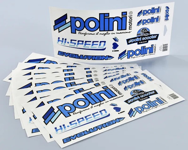 Polini Blue Line Aufkleber FüR Peugeot Django 50 4T Evasion E2 2015-17-image
