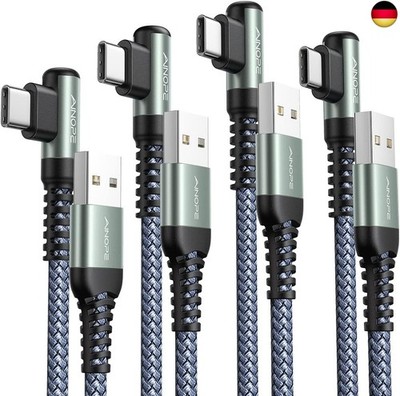 AINOPE USB C Schnellladekabel 3.1A, 4 Stück USB C Kabel [0.5M+1M+2M+3M], USB A 