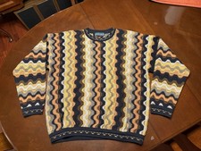 Vintage Tundra Heavy 3D Coogi Style Pullover Sweater Men  s Large Canada