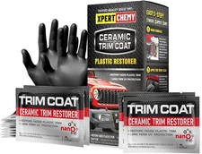 Ceramic Trim Coat Kit, Plastic Restorer for Cars Coating Wipes to... 