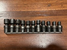 Snap On 38 Drive Impact Swivel Ipfm Socket Set Of 11 9 - 19mm