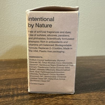Earthling Co Shampoo Bar Unscented Strengthening and Volumizing 3 Oz